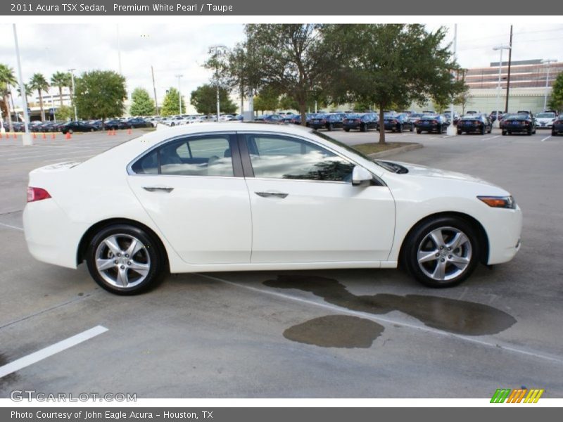 Premium White Pearl / Taupe 2011 Acura TSX Sedan