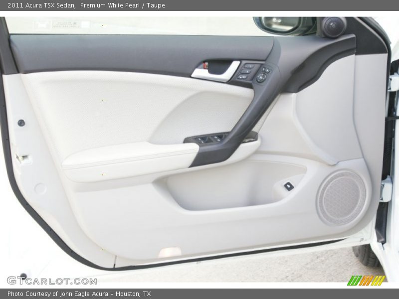 Premium White Pearl / Taupe 2011 Acura TSX Sedan