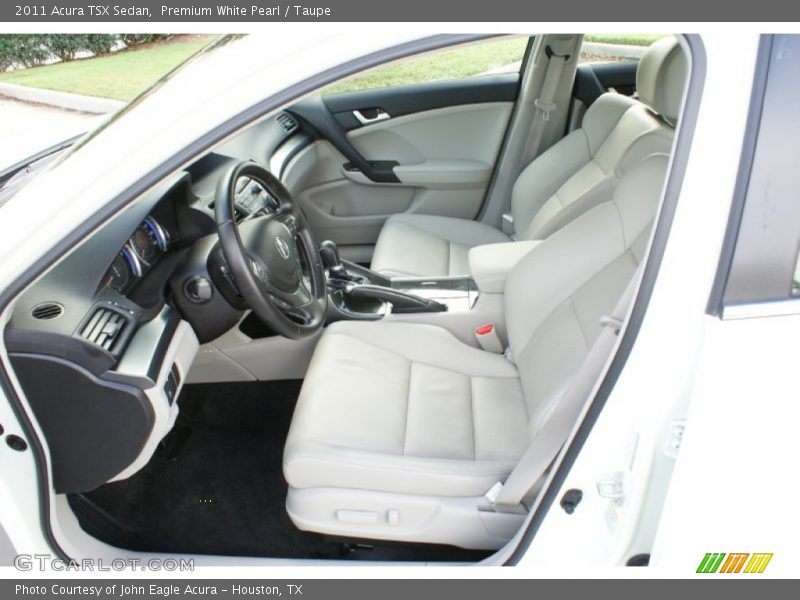 Premium White Pearl / Taupe 2011 Acura TSX Sedan