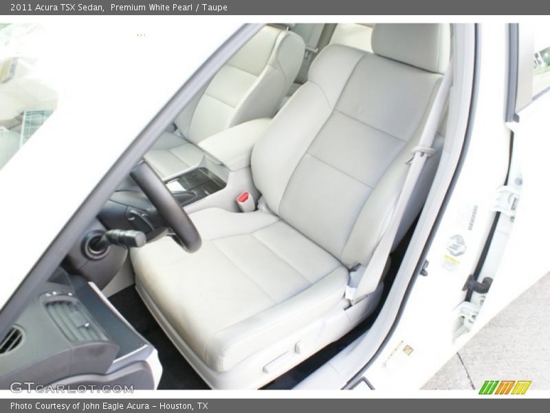 Premium White Pearl / Taupe 2011 Acura TSX Sedan