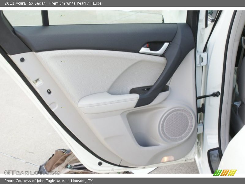 Premium White Pearl / Taupe 2011 Acura TSX Sedan