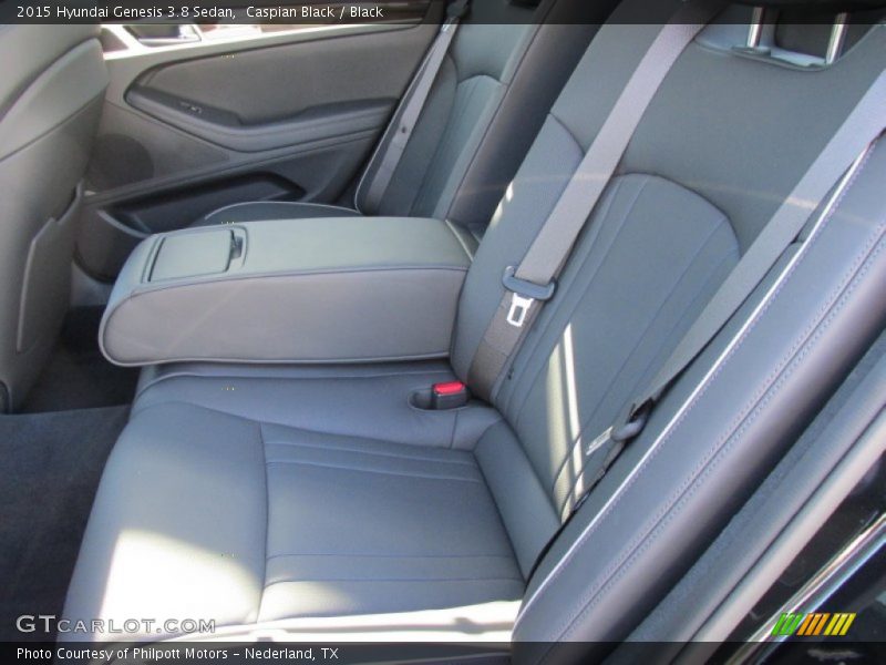 Caspian Black / Black 2015 Hyundai Genesis 3.8 Sedan