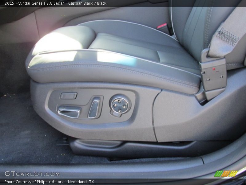Caspian Black / Black 2015 Hyundai Genesis 3.8 Sedan