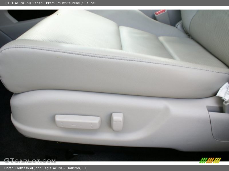Premium White Pearl / Taupe 2011 Acura TSX Sedan