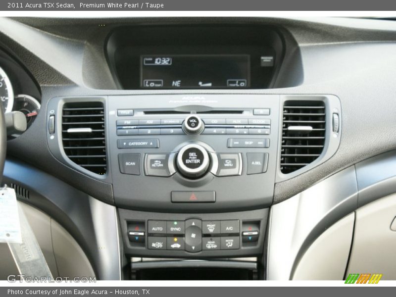 Premium White Pearl / Taupe 2011 Acura TSX Sedan