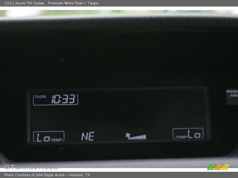 Premium White Pearl / Taupe 2011 Acura TSX Sedan