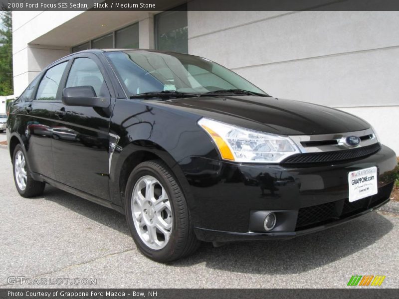 Black / Medium Stone 2008 Ford Focus SES Sedan