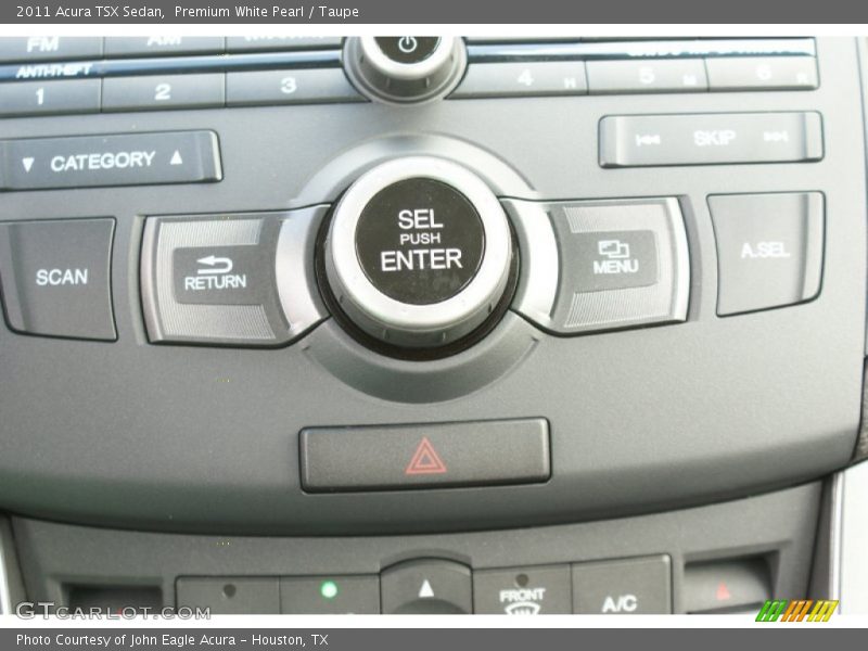 Premium White Pearl / Taupe 2011 Acura TSX Sedan