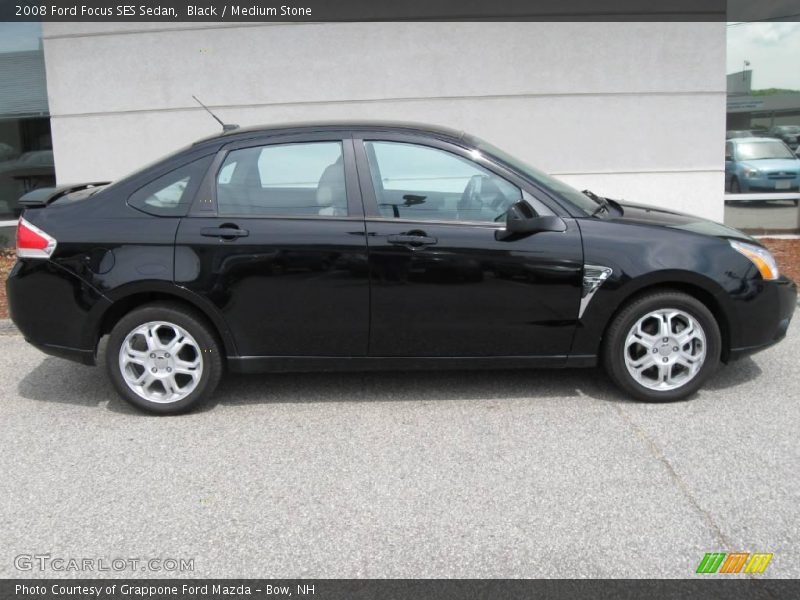 Black / Medium Stone 2008 Ford Focus SES Sedan