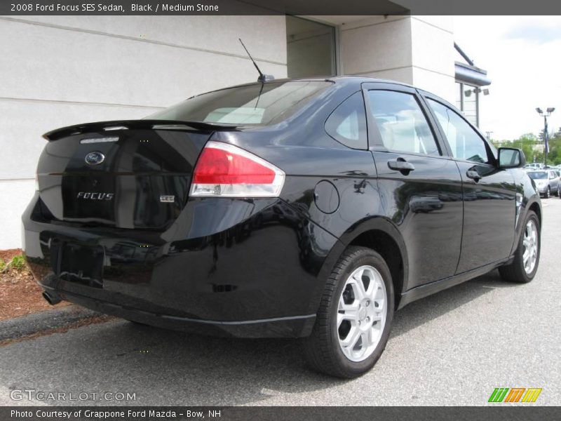 Black / Medium Stone 2008 Ford Focus SES Sedan