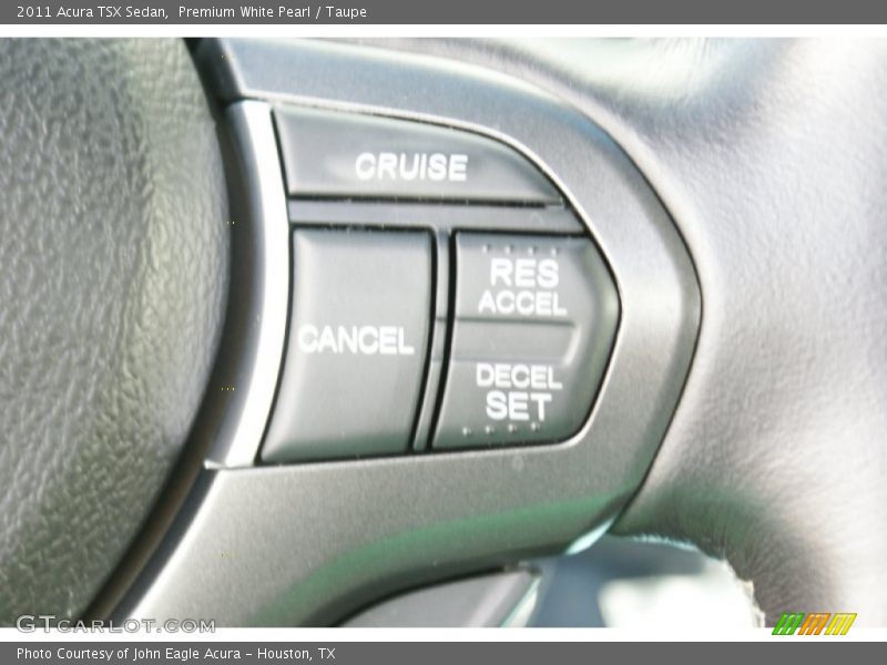 Premium White Pearl / Taupe 2011 Acura TSX Sedan