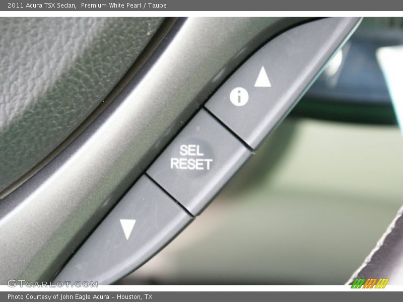 Premium White Pearl / Taupe 2011 Acura TSX Sedan
