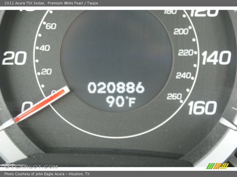 Premium White Pearl / Taupe 2011 Acura TSX Sedan