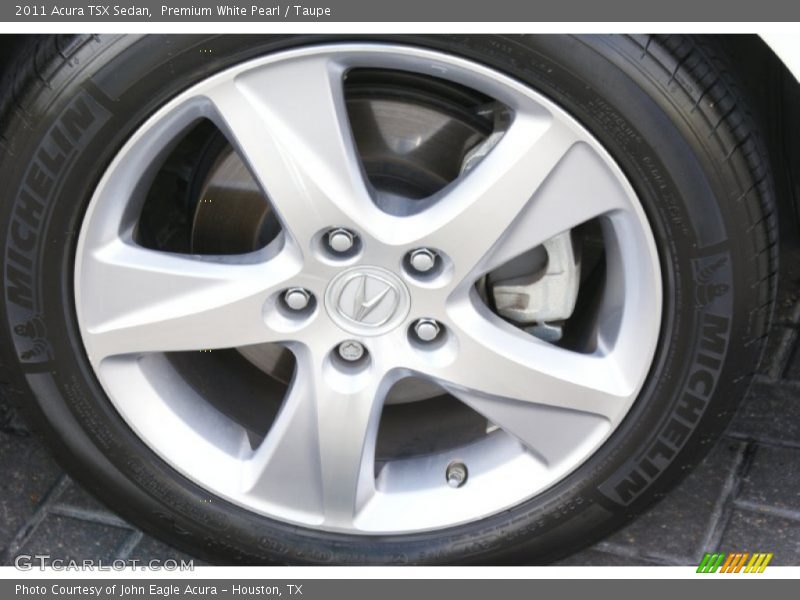 Premium White Pearl / Taupe 2011 Acura TSX Sedan