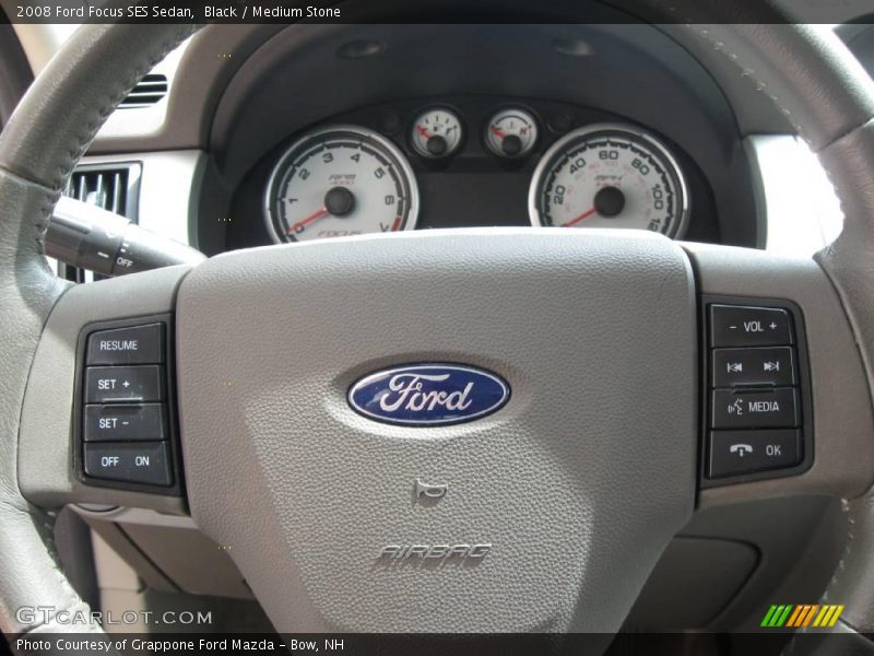 Black / Medium Stone 2008 Ford Focus SES Sedan