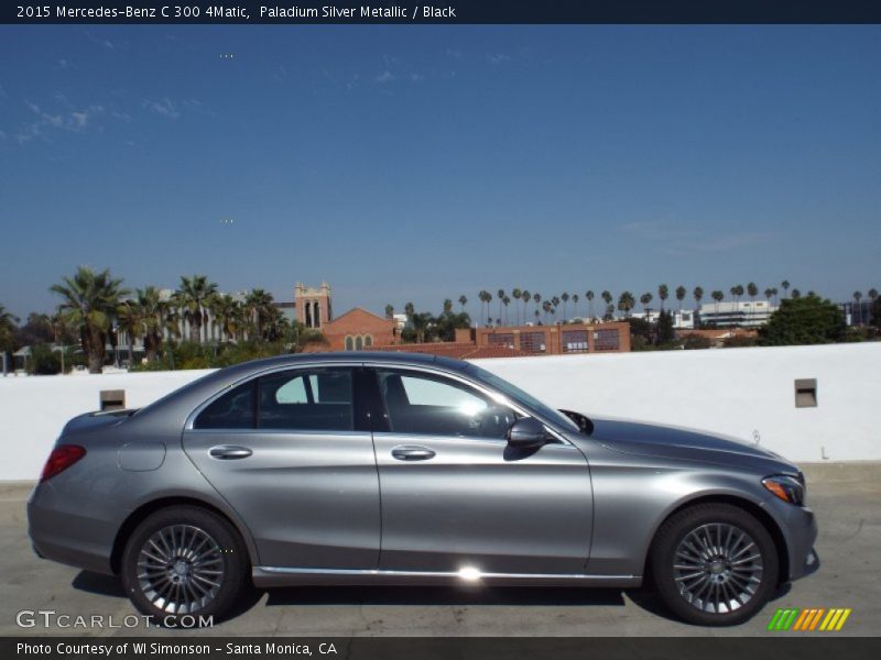 Paladium Silver Metallic / Black 2015 Mercedes-Benz C 300 4Matic
