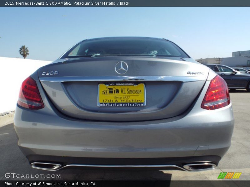 Paladium Silver Metallic / Black 2015 Mercedes-Benz C 300 4Matic