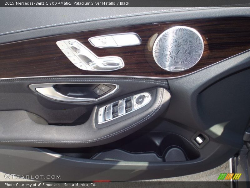 Paladium Silver Metallic / Black 2015 Mercedes-Benz C 300 4Matic