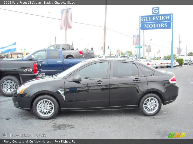 Black / Charcoal Black 2008 Ford Focus SE Sedan