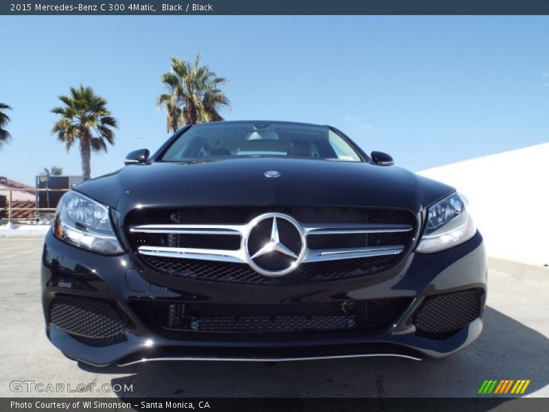 Black / Black 2015 Mercedes-Benz C 300 4Matic