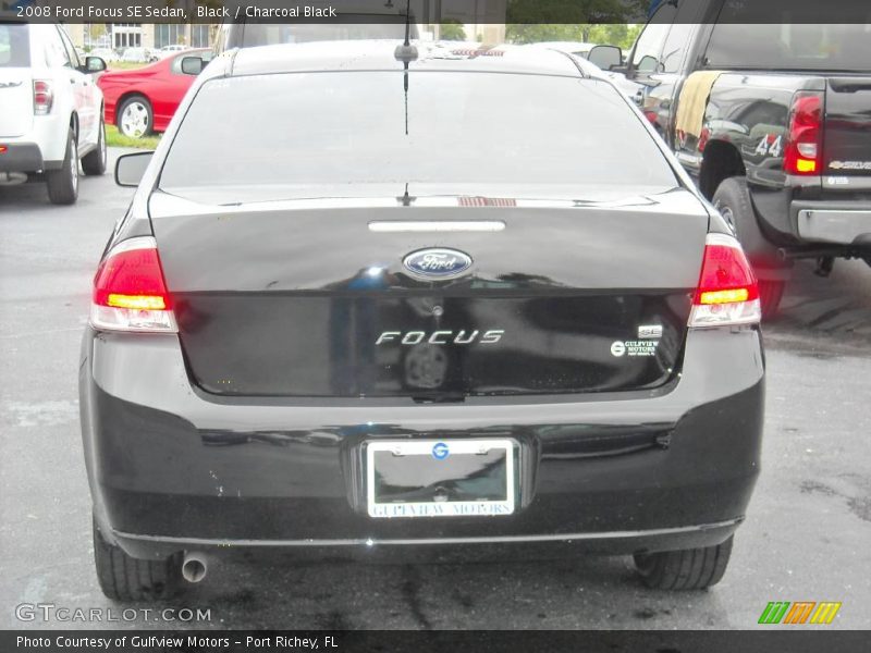 Black / Charcoal Black 2008 Ford Focus SE Sedan