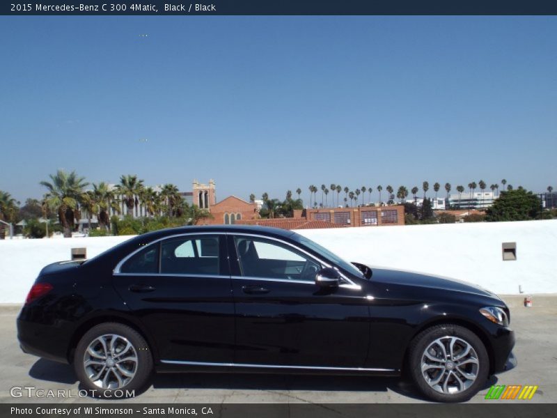 Black / Black 2015 Mercedes-Benz C 300 4Matic