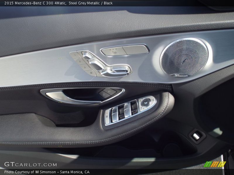 Steel Grey Metallic / Black 2015 Mercedes-Benz C 300 4Matic