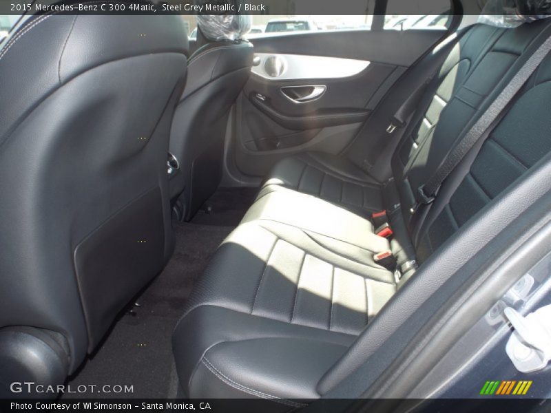 Steel Grey Metallic / Black 2015 Mercedes-Benz C 300 4Matic