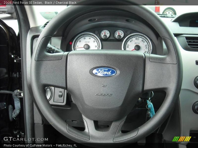 Black / Charcoal Black 2008 Ford Focus SE Sedan