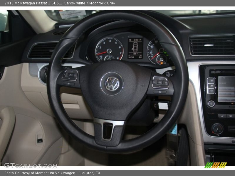 Candy White / Moonrock Gray 2013 Volkswagen Passat 2.5L SE