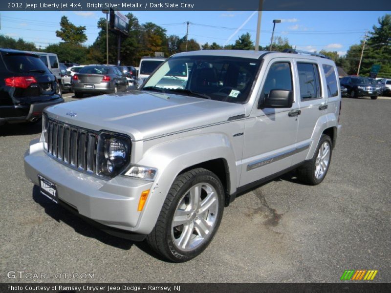 Bright Silver Metallic / Dark Slate Gray 2012 Jeep Liberty Jet 4x4