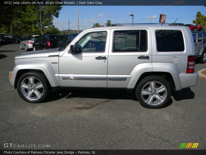 Bright Silver Metallic / Dark Slate Gray 2012 Jeep Liberty Jet 4x4