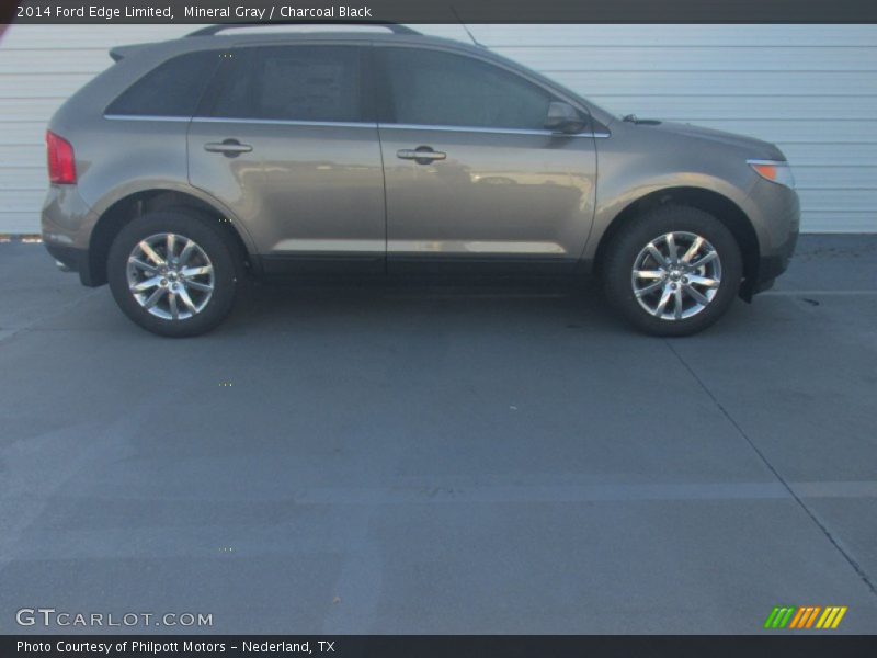 Mineral Gray / Charcoal Black 2014 Ford Edge Limited