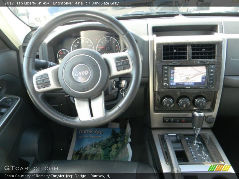 Bright Silver Metallic / Dark Slate Gray 2012 Jeep Liberty Jet 4x4