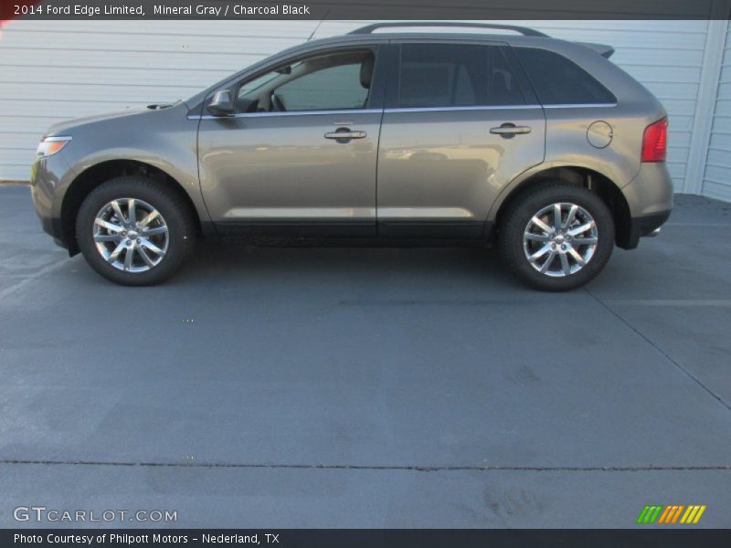 Mineral Gray / Charcoal Black 2014 Ford Edge Limited