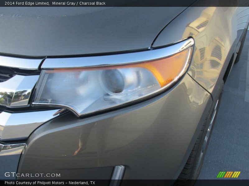 Mineral Gray / Charcoal Black 2014 Ford Edge Limited