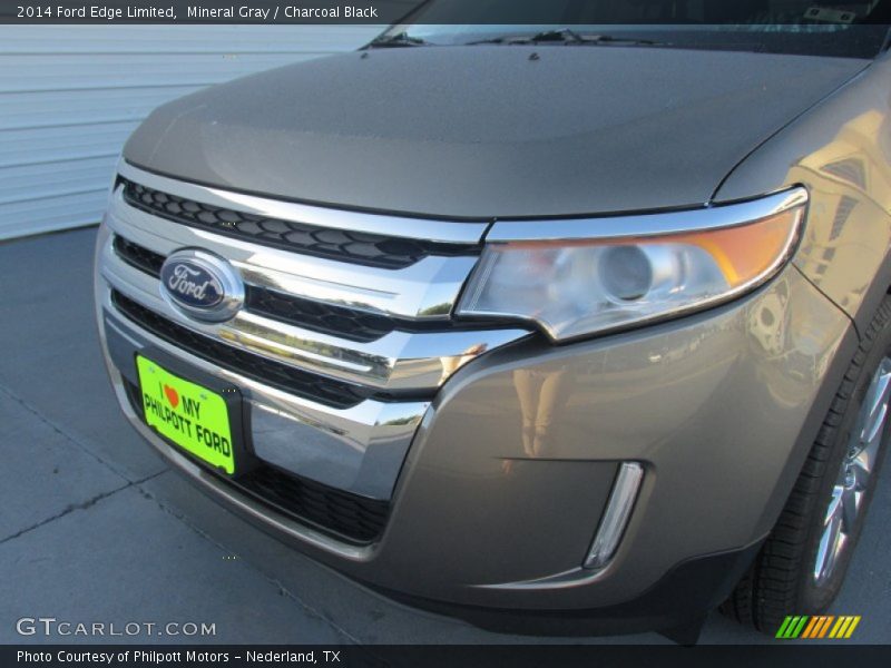 Mineral Gray / Charcoal Black 2014 Ford Edge Limited
