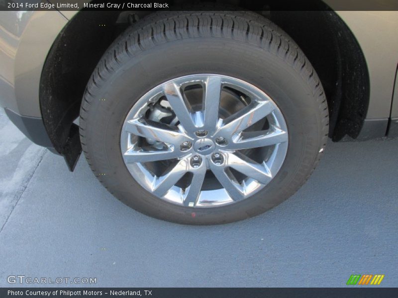 Mineral Gray / Charcoal Black 2014 Ford Edge Limited