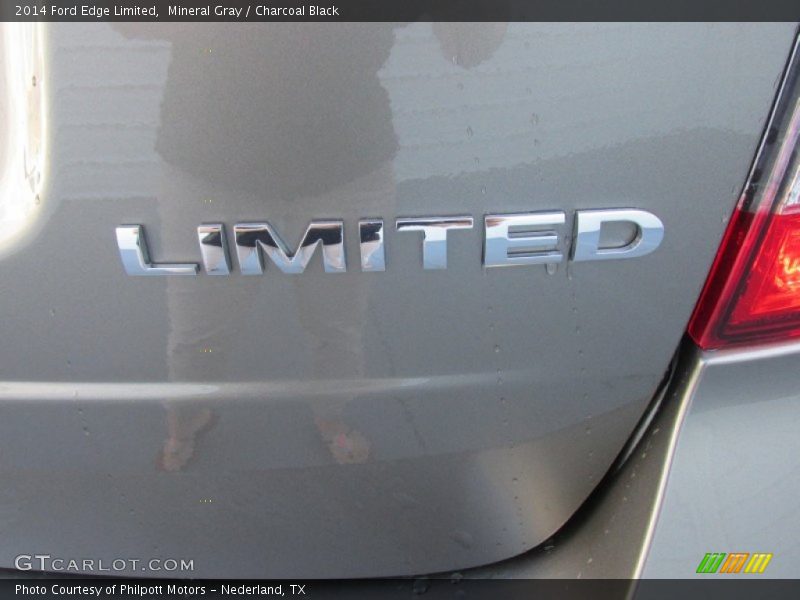 Mineral Gray / Charcoal Black 2014 Ford Edge Limited