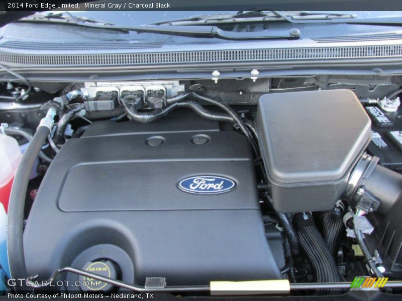 Mineral Gray / Charcoal Black 2014 Ford Edge Limited
