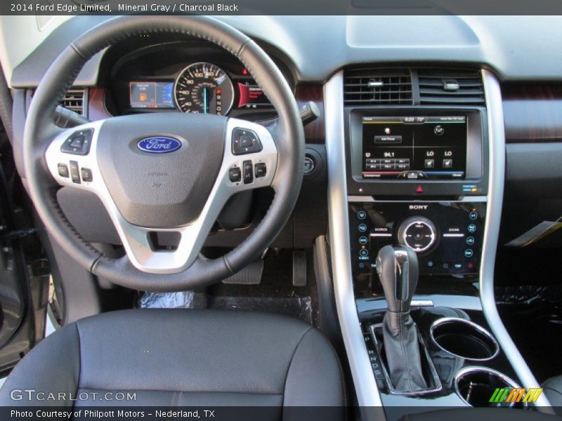 Mineral Gray / Charcoal Black 2014 Ford Edge Limited