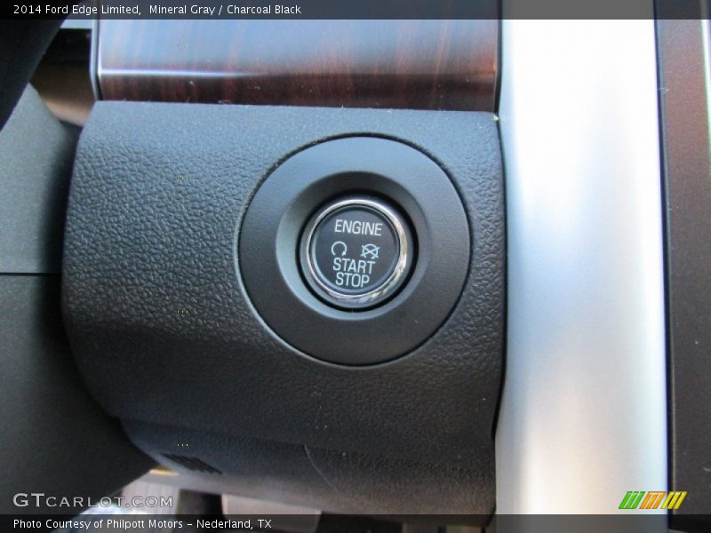 Mineral Gray / Charcoal Black 2014 Ford Edge Limited