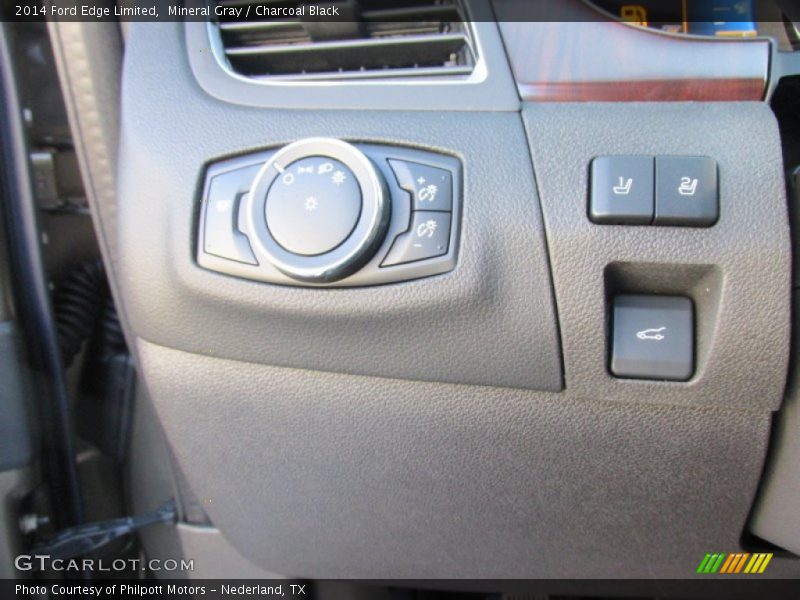 Mineral Gray / Charcoal Black 2014 Ford Edge Limited