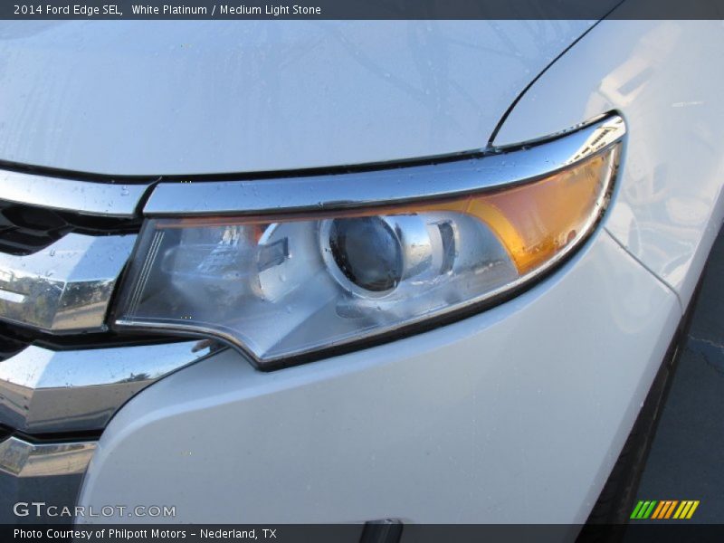 White Platinum / Medium Light Stone 2014 Ford Edge SEL