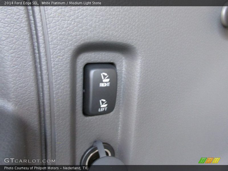White Platinum / Medium Light Stone 2014 Ford Edge SEL