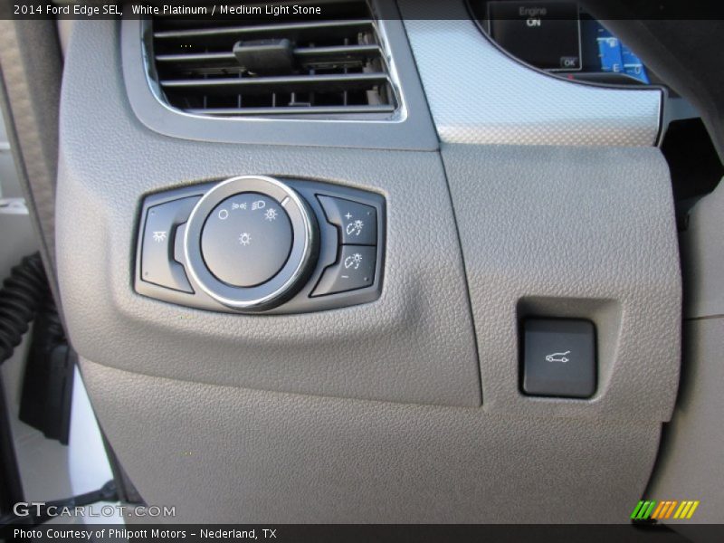 White Platinum / Medium Light Stone 2014 Ford Edge SEL