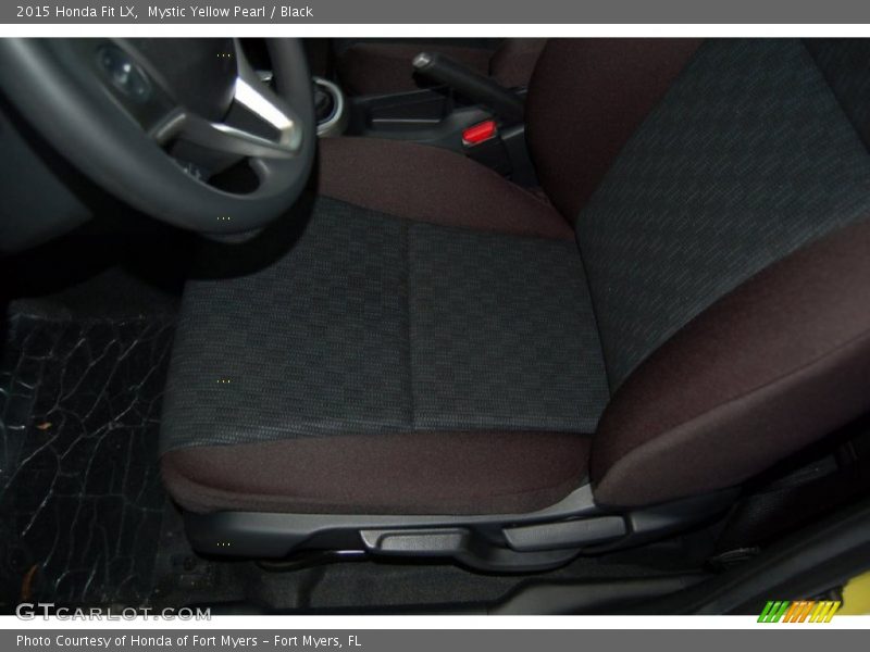 Mystic Yellow Pearl / Black 2015 Honda Fit LX