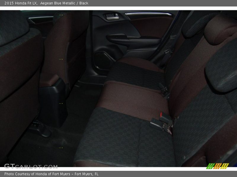 Aegean Blue Metallic / Black 2015 Honda Fit LX