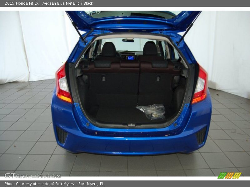 Aegean Blue Metallic / Black 2015 Honda Fit LX