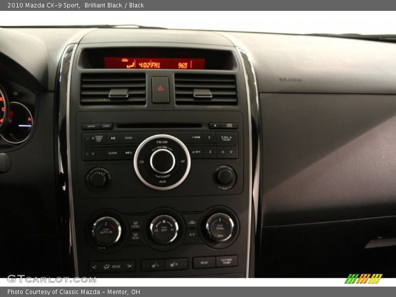 Brilliant Black / Black 2010 Mazda CX-9 Sport